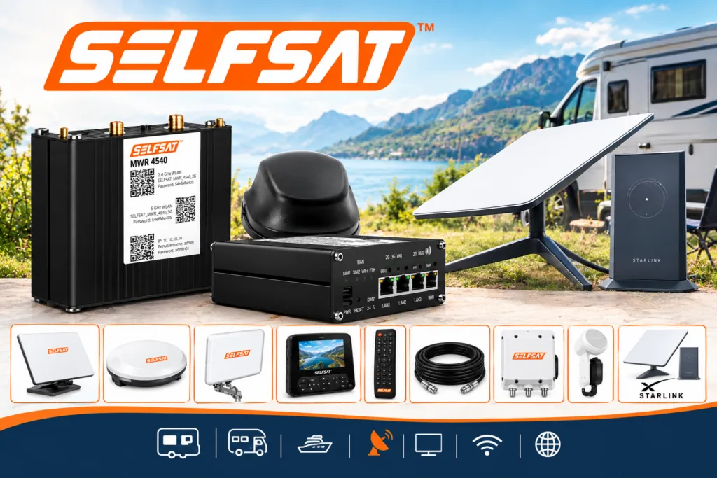 SELFSAT-producten voor ontvangst onderweg